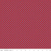34" End of Bolt - SALE Picadilly Dots C11897 Red - Riley Blake Designs - Patriotic Independence Day Polka Dot Dotted Quilting Cotton Fabric