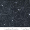 21" End of Bolt - SALE Too Cute to Spook Spidey Webs 22421 Black Cat - Moda Fabrics - Halloween Spider Web Spiders - Quilting Cotton Fabric