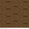 Fat Quarter End of Bolt - Go West with John Wayne Quotes C12193 Brown -Riley Blake - Cowboy Text - Quilting Cotton Fabric - Licensed Product