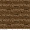 11" End of Bolt - Go West with John Wayne Quotes C12193 Brown -Riley Blake - Cowboy Western Text - Quilting Cotton Fabric - Licensed Product