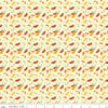 Fat Quarter End of Bolt - DEAL Awesome Autumn Leaves C12173 Cream by Riley Blake Designs - Fall Leaf - Quilting Cotton Fabric