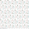 Fat Quarter End of Bolt - SALE Pixie Noel 2 Stockings C12112 White - Riley Blake Designs - Christmas - Quilting Cotton Fabric