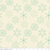 14" End of Bolt - SALE Adel in Winter Snowflakes C12267 Mint - Riley Blake Designs - Christmas Snowflake Dots - Quilting Cotton Fabric