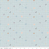 11" End of Bolt - SALE Little Things Grid Mist - Riley Blake -  Quilting Cotton Fabric