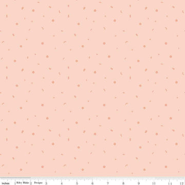 29" End of Bolt - SALE Little Things Confetti C12154 Blush - Riley Blake Designs - Children's Shapes Dots Stars - Quilting Cotton Fabric