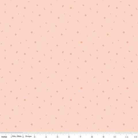 SALE Little Things Confetti C12154 Blush - Riley Blake Designs - Children's Shapes Dots Stars - Quilting Cotton Fabric