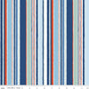 9" End of Bolt - SALE Riviera Collection A Deckchair Stripe A 01666453A - Riley Blake - Stripes -  Liberty Fabrics  - Quilting Cotton Fabric