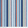 9" End of Bolt - SALE Riviera Collection A Deckchair Stripe A 01666453A - Riley Blake - Stripes -  Liberty Fabrics  - Quilting Cotton Fabric