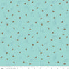 Fat Quarter End of Bolt - SALE Daisy Fields Bees SC12485 Scuba SPARKLE - Riley Blake - Antique Gold SPARKLE - Quilting Cotton Fabric