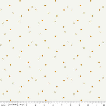 12" End of Bolt Piece Daisy Fields Scattered SC12488 Sand Dollar SPARKLE Riley Blake Hexagons Antique Gold SPARKLE Quilting Cotton Fabric