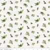 28" End of Bolt - SALE Monthly Placemats December Holly C12423 Cream - Riley Blake Designs - Christmas Pine Needles Sprigs - Quilting Cotton