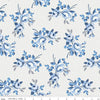18" End of Bolt - Blue Jean Main C12720 Off White by Riley Blake Designs - Floral Flowers - Quilting Cotton Fabric