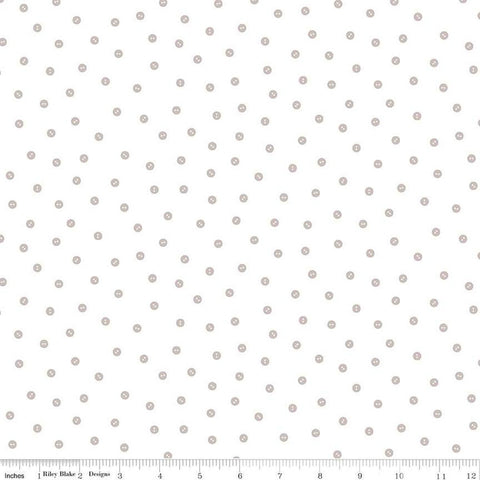 SALE Hush Hush 2 Baby Buttons C12883 - Riley Blake Designs - Low-Volume Sewing - Quilting Cotton Fabric