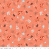 30" End of Bolt - CLEARANCE Maple Leaves C12474 Salmon - Riley Blake - Leaf - Quilting Cotton Fabric