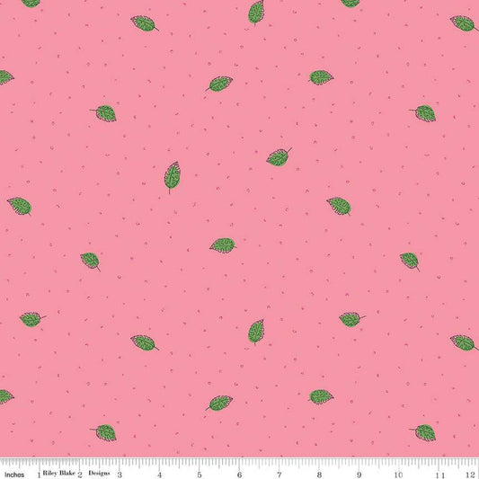 26" End of Bolt - Leafy Keen Leaves C12642 Honey - Riley Blake Designs  - Leaf - Quilting Cotton