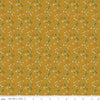 17" End of Bolt - SALE Forgotten Memories Ditsy C12756 Gold - Riley Blake Designs - Floral Flowers - Quilting Cotton Fabric