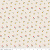22" End of Bolt - SALE Forgotten Memories Blossom C12752 Off White - Riley Blake Designs - Floral Flowers - Quilting Cotton Fabric