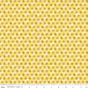 14" End of Bolt Piece - SALE Bumble & Bear Honeycomb C12674 Yellow - Riley Blake Designs - Hexagons Hexies - Quilting Cotton Fabric