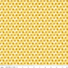 Fat Quarter End of Bolt - SALE Bumble & Bear Honeycomb C12674 Yellow - Riley Blake Designs - Hexagons Hexies - Quilting Cotton Fabric