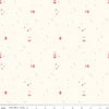 14" End of Bolt - SALE South Hill Confetti Sky C12666 Cream - Riley Blake Designs - Semi-Circles Stars Dots - Quilting Cotton Fabric