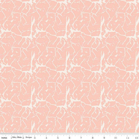 CLEARANCE 18" end of bolt - Ciao Bella Crackle C12774 Blush by Riley Blake - Quilting Cotton Fabric