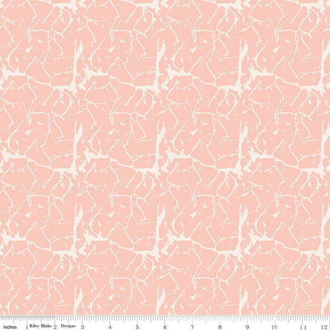 CLEARANCE 18" end of bolt - Ciao Bella Crackle C12774 Blush by Riley Blake - Quilting Cotton Fabric