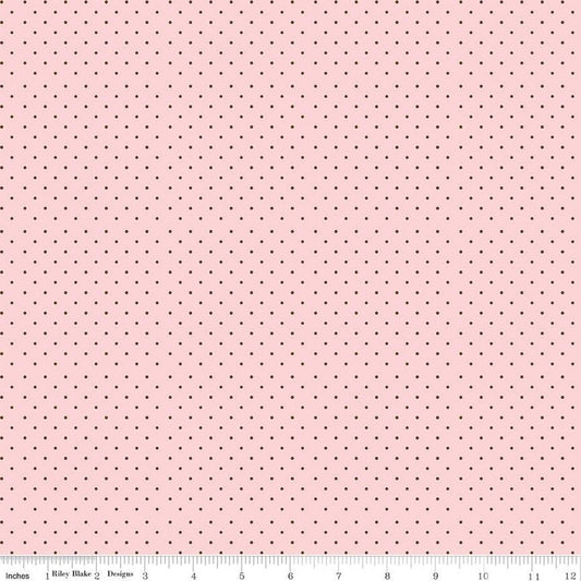 DEAL Springtime Dots C12816 Pink - Riley Blake Designs - Polka Dot Dotted - Quilting Cotton Fabric