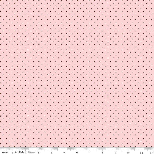 SALE Springtime Dots C12816 Pink by Riley Blake Designs - Polka Dot Dotted - Quilting Cotton Fabric