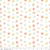 SALE It's a Girl Crowns C13322 White - Riley Blake Designs - Children's - Quilting Cotton Fabric