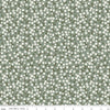 12" End of Bolt - Gingham Fields Floral C13352 Lodge Pole - Riley Blake Designs - Cream Flower Flowers - Quilting Cotton Fabric