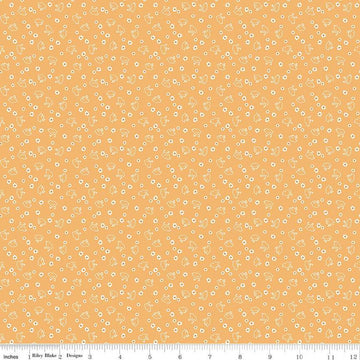 Fat Quarter End of Bolt Piece - SALE Calico Chicks C12846 Heirloom Daisy Riley Blake Designs Lori Holt Flowers Birds Quilting Cotton Fabric