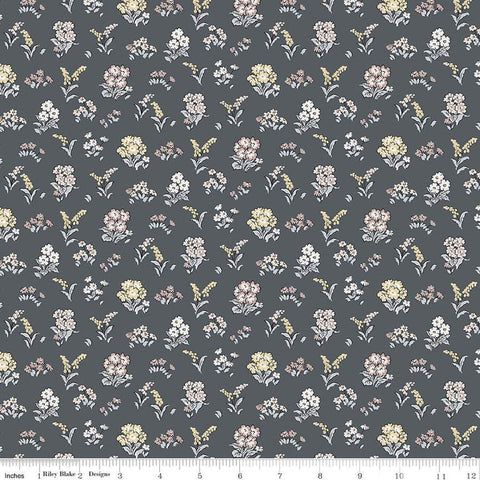 Fat Quarter End of Bolt CLEARANCE Flower Show Pebble Kensington Gardens A 01666832A - Riley Blake - Floral - Liberty Fabrics Quilting Cotton