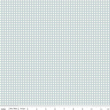 16" End of Bolt - SALE Calico Fence C12855 Heirloom Songbird - Riley Blake - Lori Holt - Geometric Checks Check - Quilting Cotton Fabric