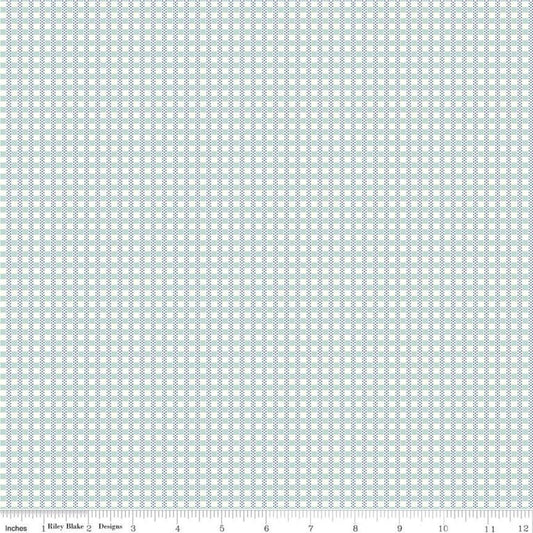 16" End of Bolt - SALE Calico Fence C12855 Heirloom Songbird - Riley Blake - Lori Holt - Geometric Checks Check - Quilting Cotton Fabric