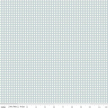16" End of Bolt - SALE Calico Fence C12855 Heirloom Songbird - Riley Blake - Lori Holt - Geometric Checks Check - Quilting Cotton Fabric