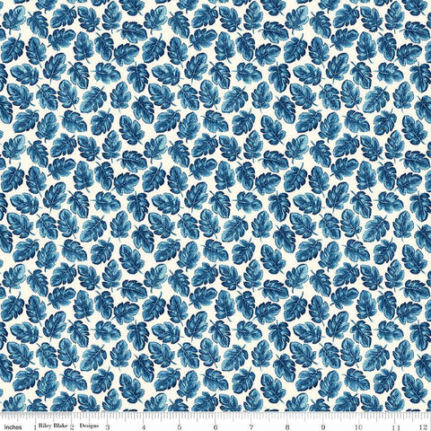 Fat Quarter End of Bolt - CLEARANCE The Collector's Home Curiosity Brights Canopy A 01666811A - Riley Blake - Leaf - Liberty Quilting Cotton