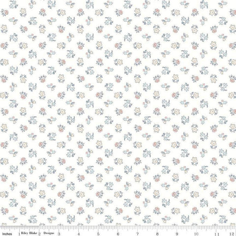 SALE The Collector's Home Pavilion Neutrals Spring Buds B 01666810B - Riley Blake - Floral - Liberty Fabrics - Quilting Cotton Fabric