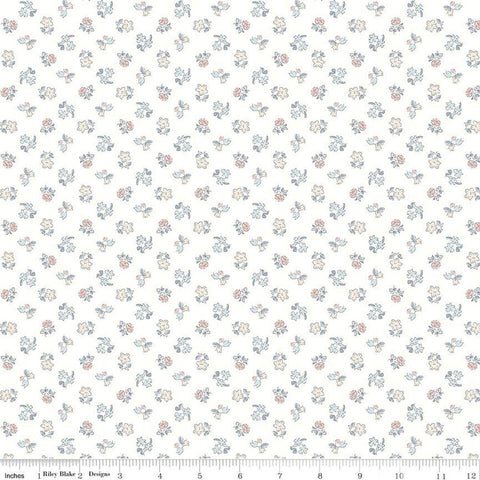 SALE The Collector's Home Pavilion Neutrals Spring Buds B 01666810B - Riley Blake - Floral - Liberty Fabrics - Quilting Cotton Fabric