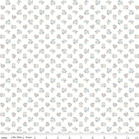 SALE The Collector's Home Pavilion Neutrals Spring Buds B 01666810B - Riley Blake - Floral - Liberty Fabrics - Quilting Cotton Fabric