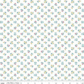 19" End of Bolt - SALE The Collector's Home Nature's Jewel Spring Buds C 01666810C - Riley Blake - Floral - Liberty - Quilting Cotton Fabric