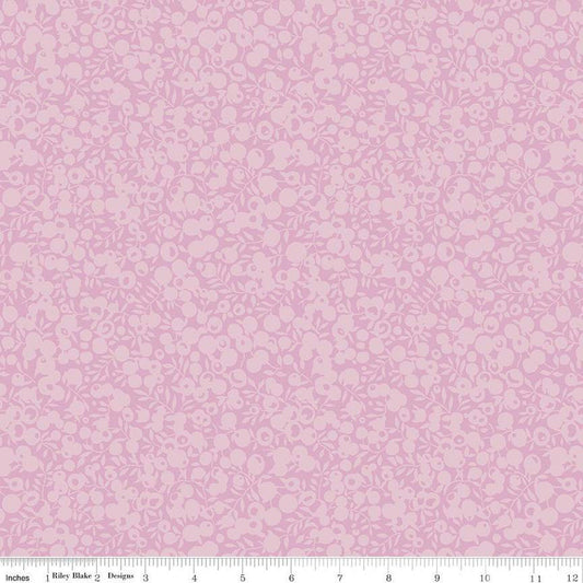 SALE The Wiltshire Shadow Collection 01666529A Dusted Violet - Riley Blake - Tonal Leaf Berry  - Liberty Fabrics - Quilting Cotton Fabric