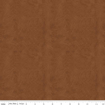 9" End of Bolt - SALE Ride the Range Brush C12744 Brown - Riley Blake Designs - Tone-on-Tone Semi-Solid - Quilting Cotton Fabric