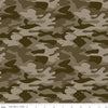 35" End of Bolt - SALE Big Game Camo C12972 Brown - Riley Blake Designs - Camouflage - Quilting Cotton Fabric