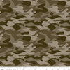 35" End of Bolt - DEAL Big Game Camo C12972 Brown - Riley Blake Designs - Camouflage - Quilting Cotton Fabric