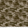 35" End of Bolt - SALE Big Game Camo C12972 Brown - Riley Blake Designs - Camouflage - Quilting Cotton Fabric