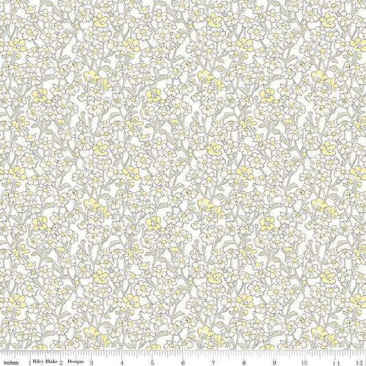 SALE Flower Show Pebble Chiltern Hill A 01666832A - Riley Blake Designs - Floral Flowers - Liberty Fabrics - Quilting Cotton Fabric