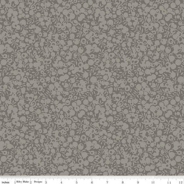 SALE The Wiltshire Shadow Collection 01666568A Pewter - Riley Blake - Tonal Leaf Leaves Berries  - Liberty Fabrics - Quilting Cotton Fabric