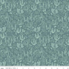 Fat Quarter End of Bolt - DEAL Hoist the Sails Treasure C12982 Teal - Riley Blake - Treasure Chests Tone-on-Tone - Quilting Cotton Fabric