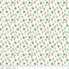 16" End of Bolt - SALE Hello Spring Floral C12965 Cream - Riley Blake Designs - Flowers - Quilting Cotton Fabric