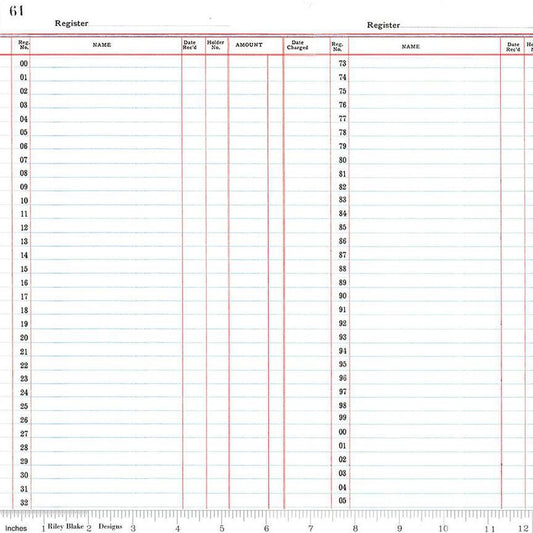 10" End of Bolt - CLEARANCE Journal Basics Ledger Paper C13054 White - Riley Blake Designs - Quilting Cotton Fabric